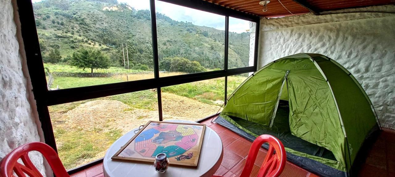 Hospedaje Y Camping Del Rio Monguí Exteriör bild